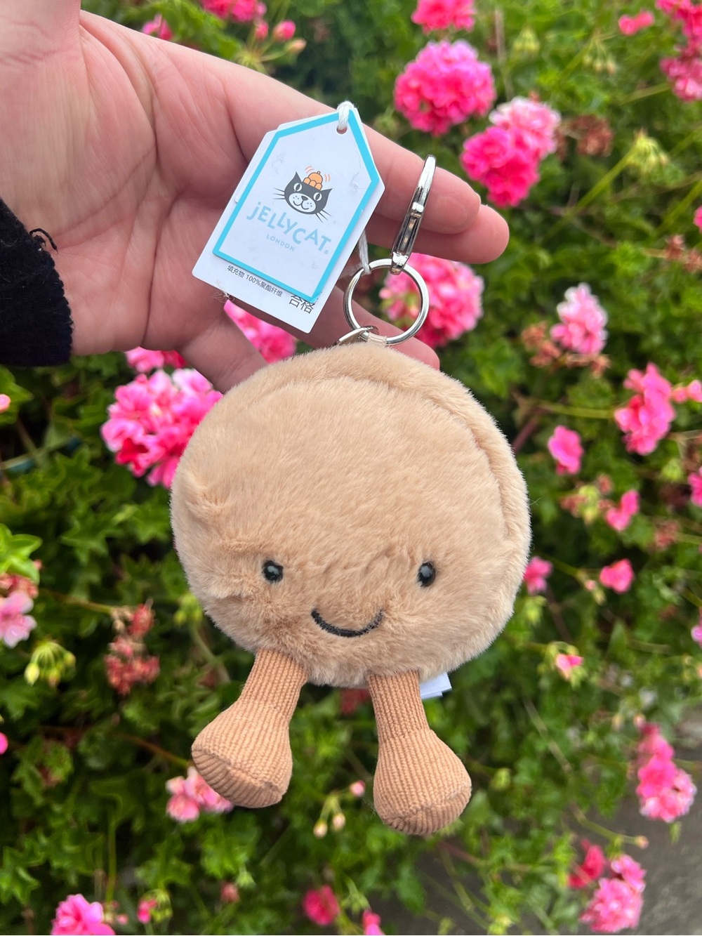 BROWN MACAROON PLUSH KEYCHAIN